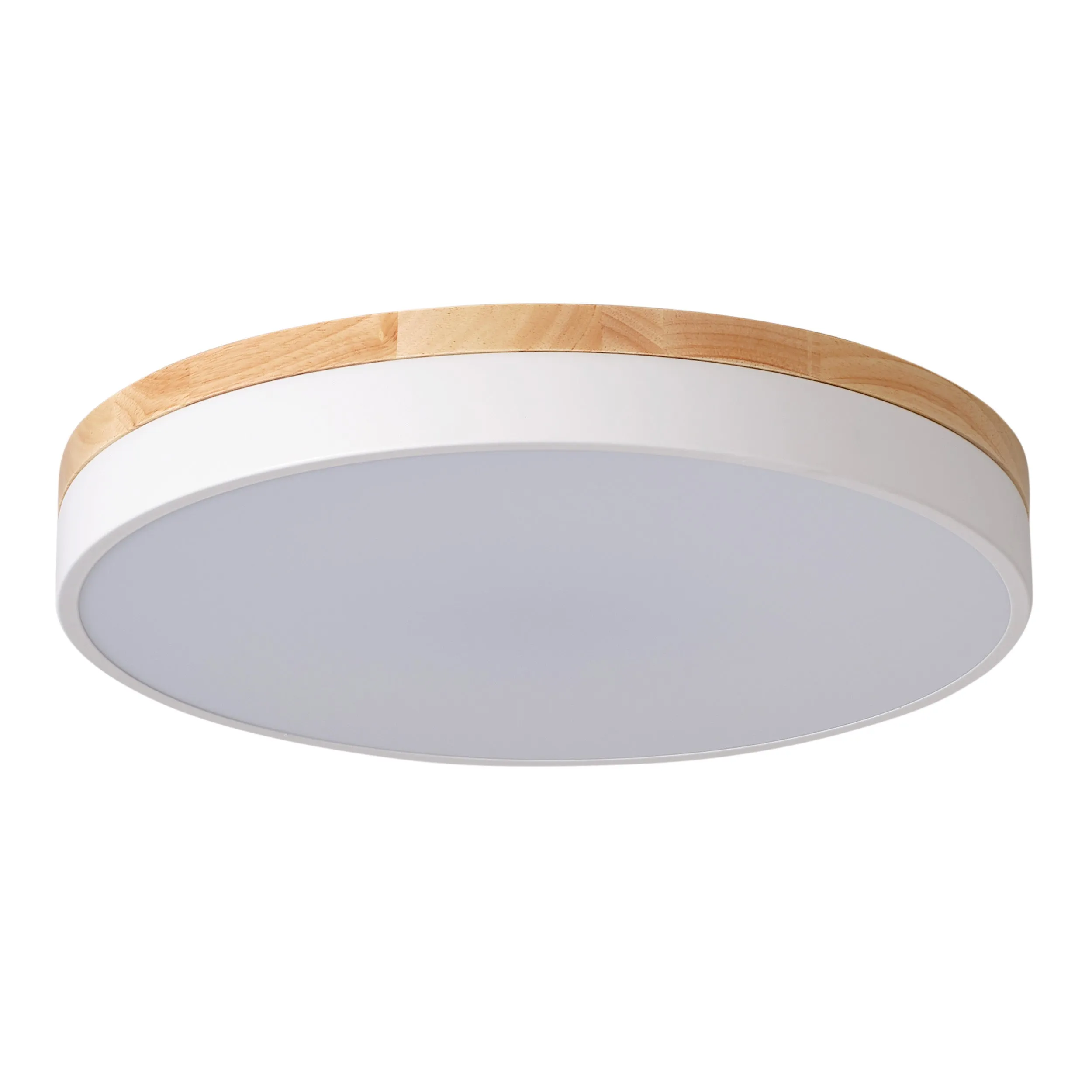 1-Light PS Diffuser Board Rounded Shape LED Flush Mount Lighting