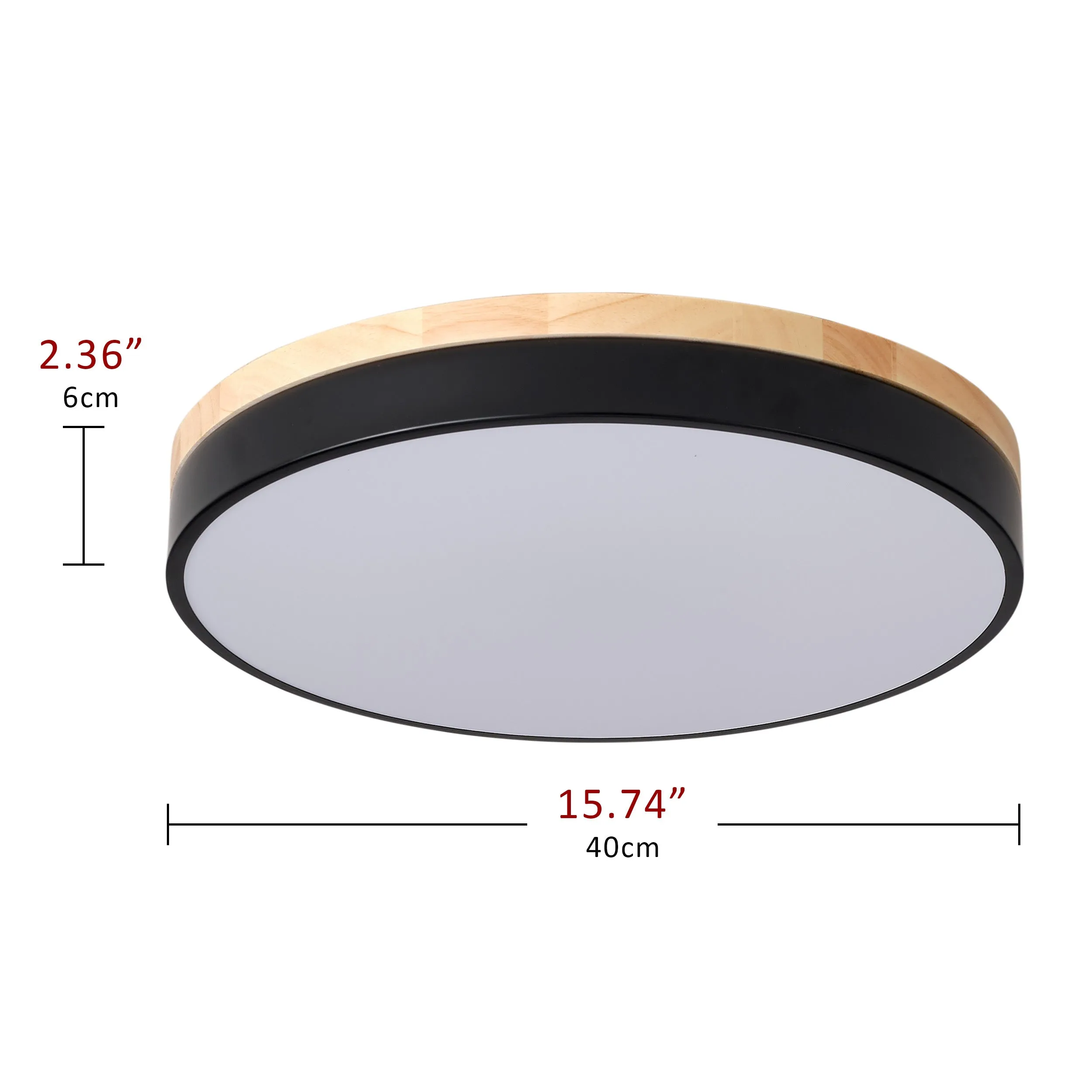 1-Light PS Diffuser Board Rounded Shape LED Flush Mount Lighting