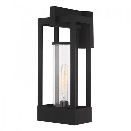 1 Lt Black Post Top Lantern