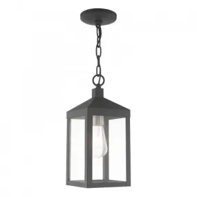 1 Lt Scandinavian Gray Pendant Lantern