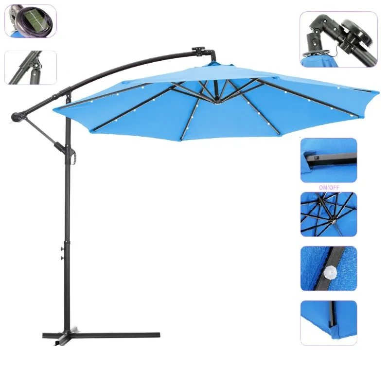 10' Patio Umbrella with LED Lights