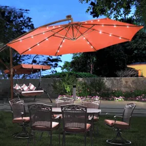 10' Patio Umbrella with LED Lights