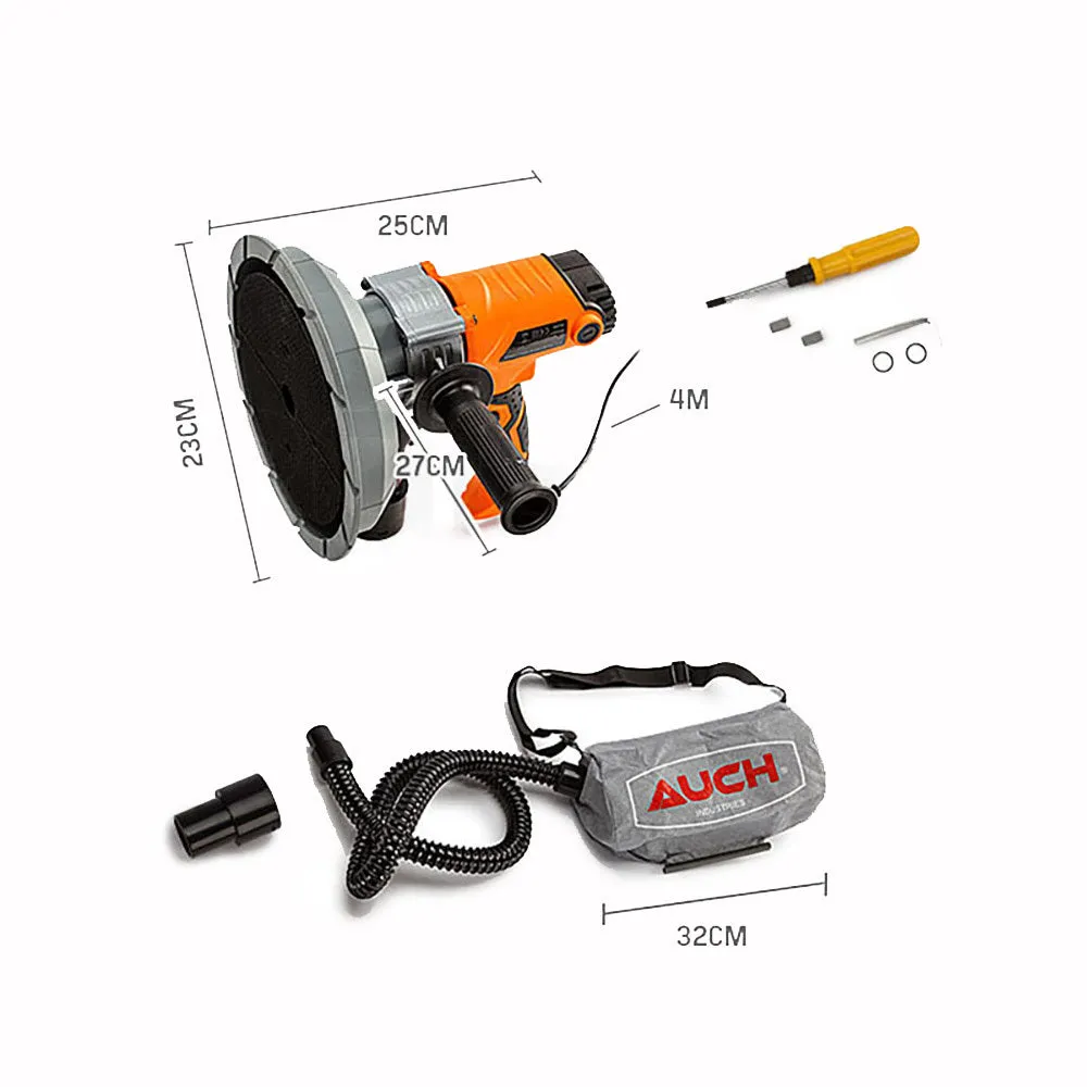 1800W 6-Speed Drywall Sander with Vacuum, 12 Discs - UNIMAC