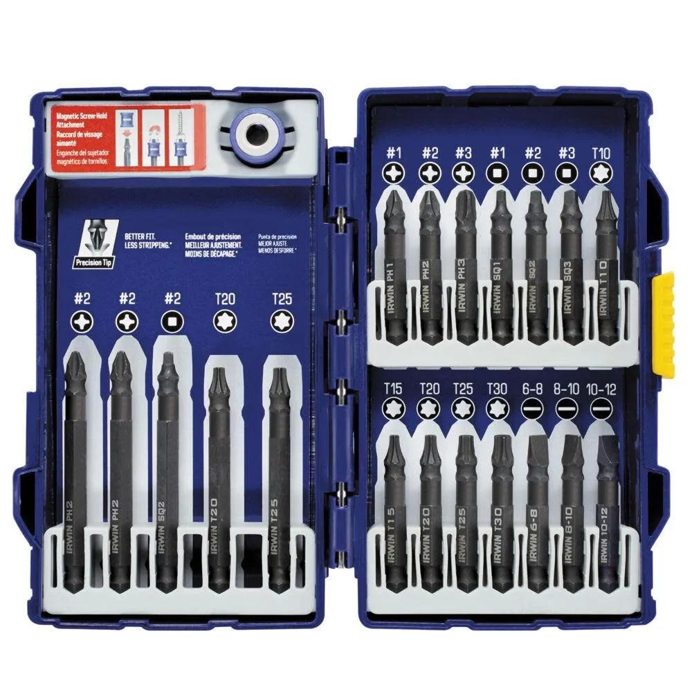 20-Piece Impact Screwdriver Bit Set