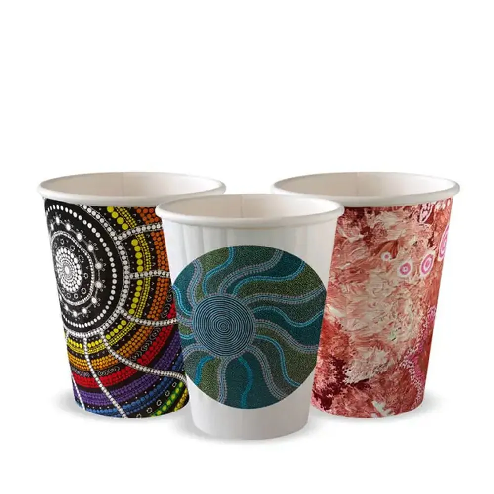 255mL/8oz (80mm) Indigenous Art Series Double Wall BioCup - 1000/CTN