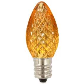 25PK - Vickerman C7 Faceted LED Yellow Twinkle Bulb