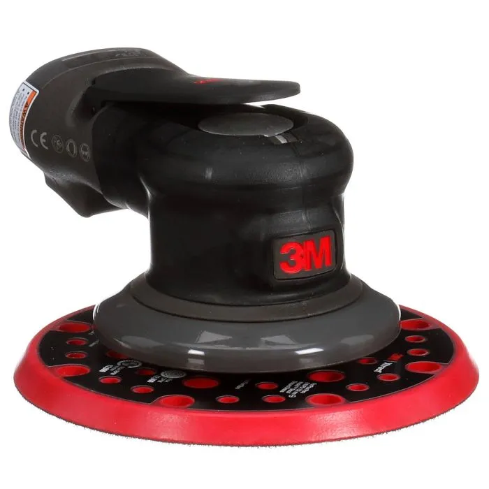 3M 88951 Pneumatic Random Orbital Sander,6 in, Non-Vacuum, 5/16 in Orbit, Case of 1