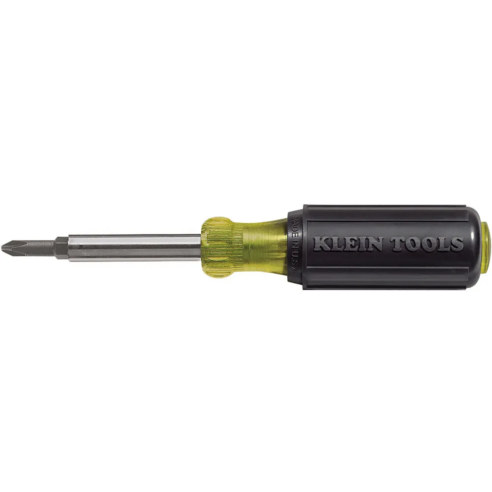 5-in-1 Screwdriver/Nut Driver, Yellow and Black