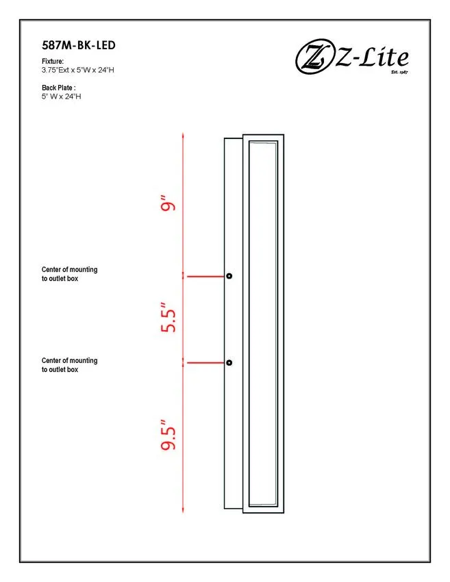 587M-BK-LED