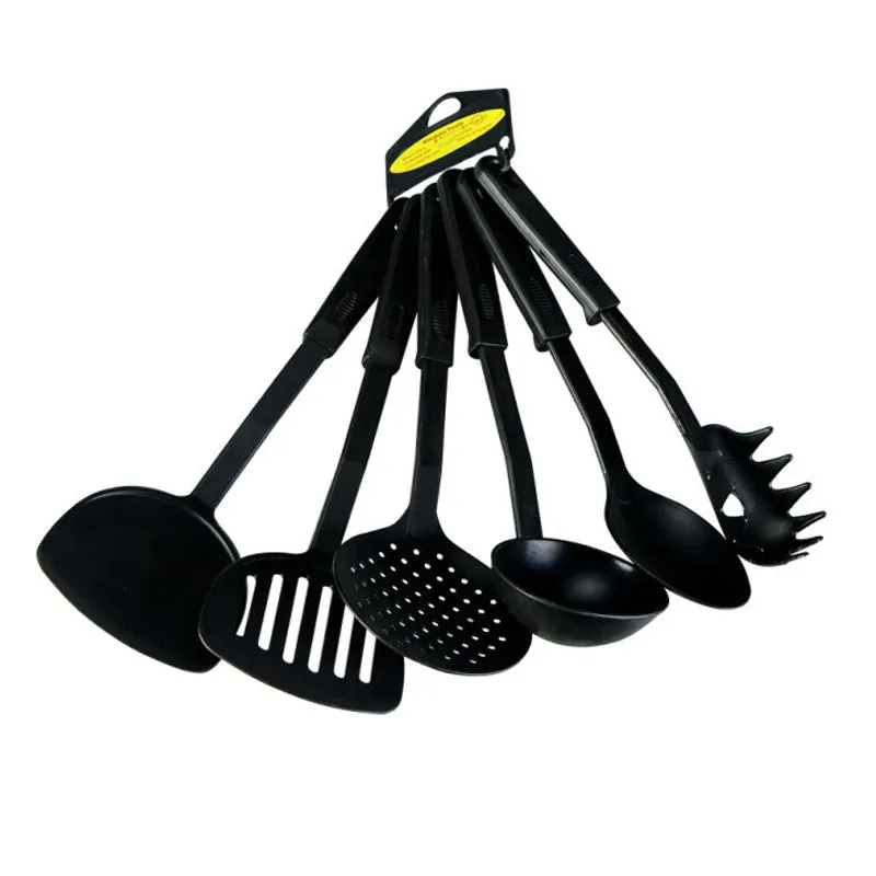 6 pcs Plastic Kitchenware culinary Nonstick Cookware Set Kitchen Tools shovel Colander Spatula Spoon Spaghetti Tools Cooking Set