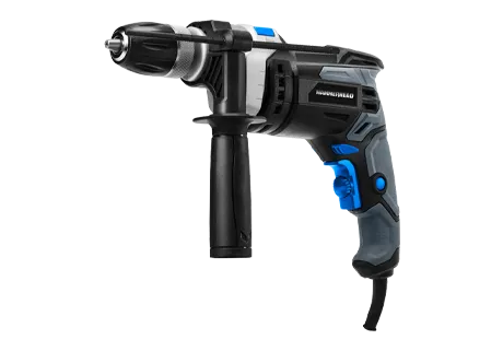 7.5-Amp 1/2 Inch Variable Speed Hammer Drill with Metal Bits and Concrete Bits