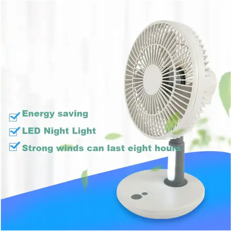 8 Inch Led Light Electric Desktop Fan Ab-Fsd02