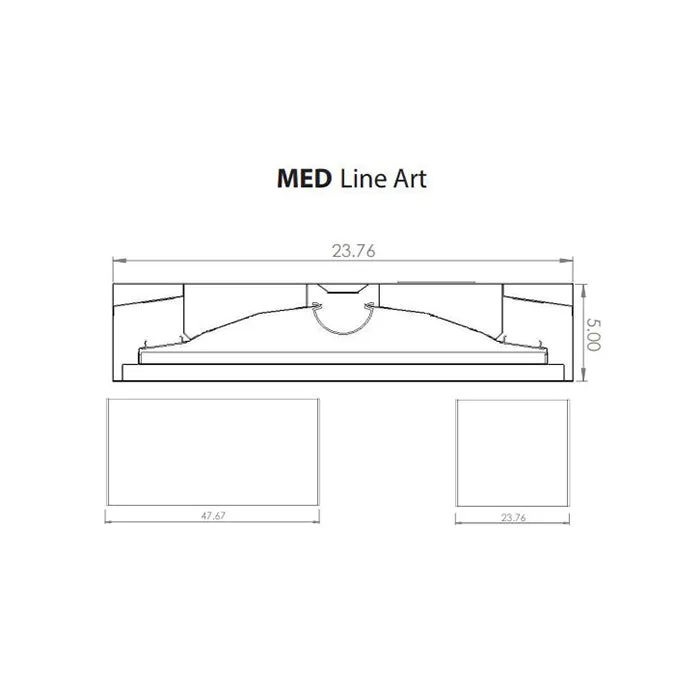 Advantage Environmental Lighting MED LED Recessed Patient Room