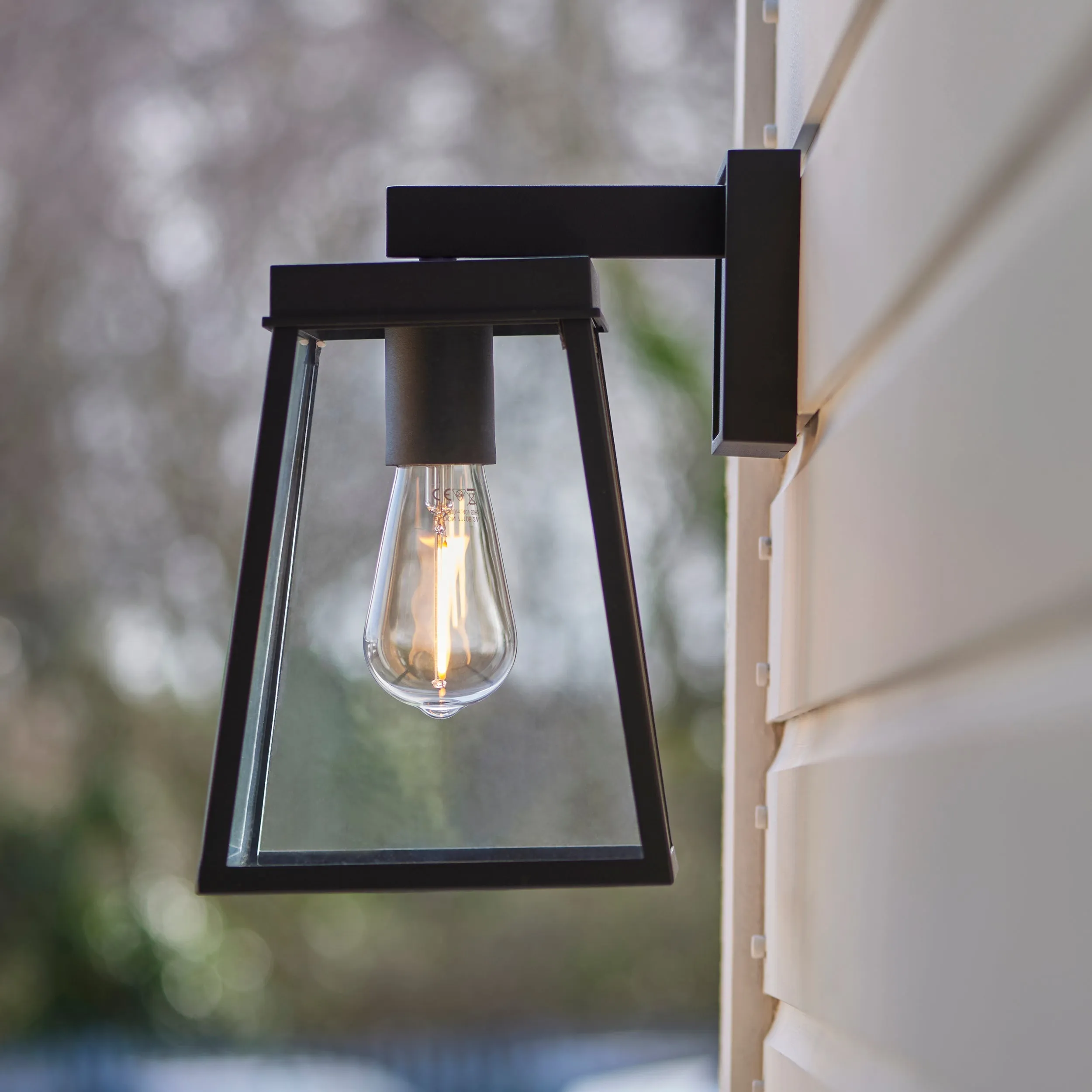 Amos Bentley Outdoor Wall Light Matt Black