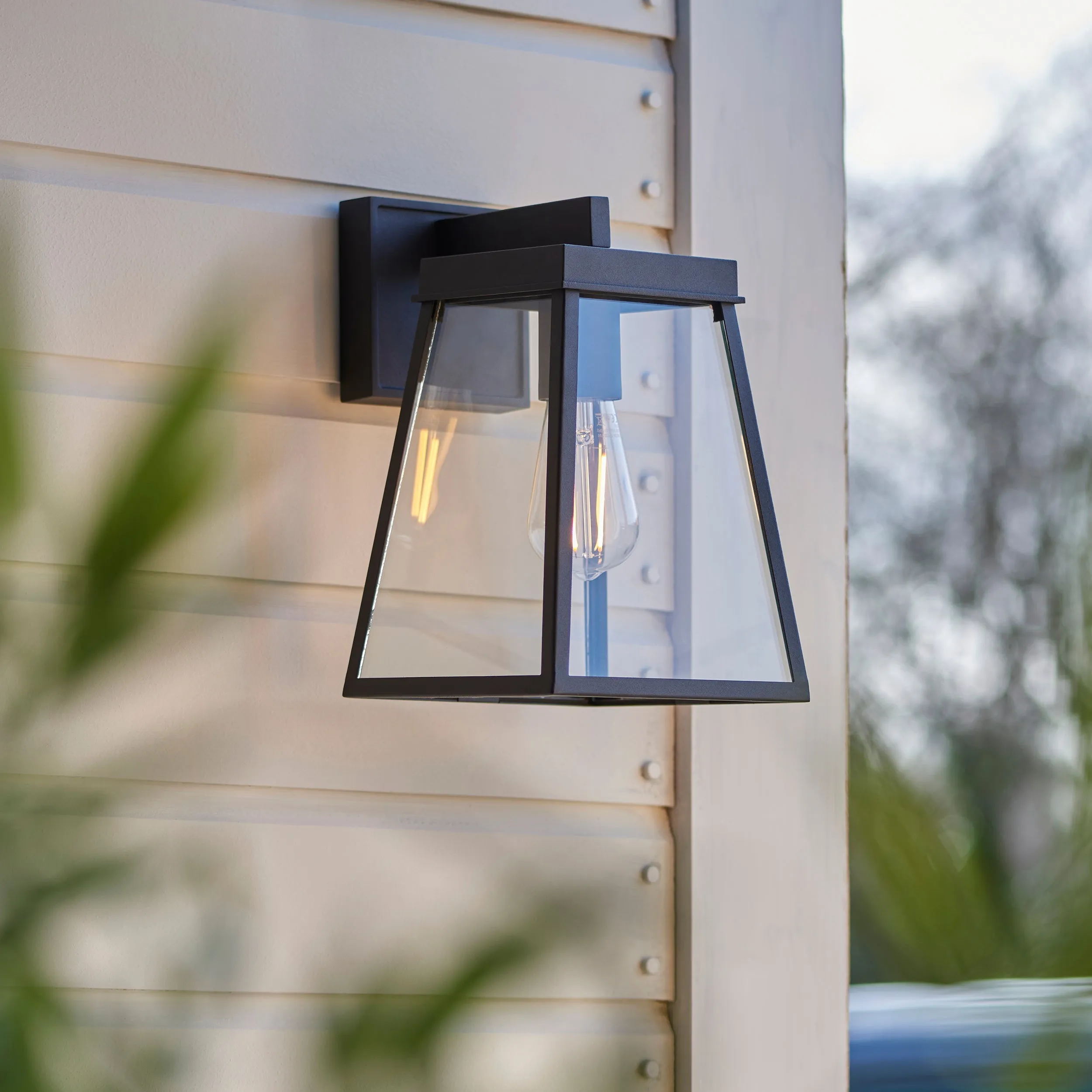 Amos Bentley Outdoor Wall Light Matt Black