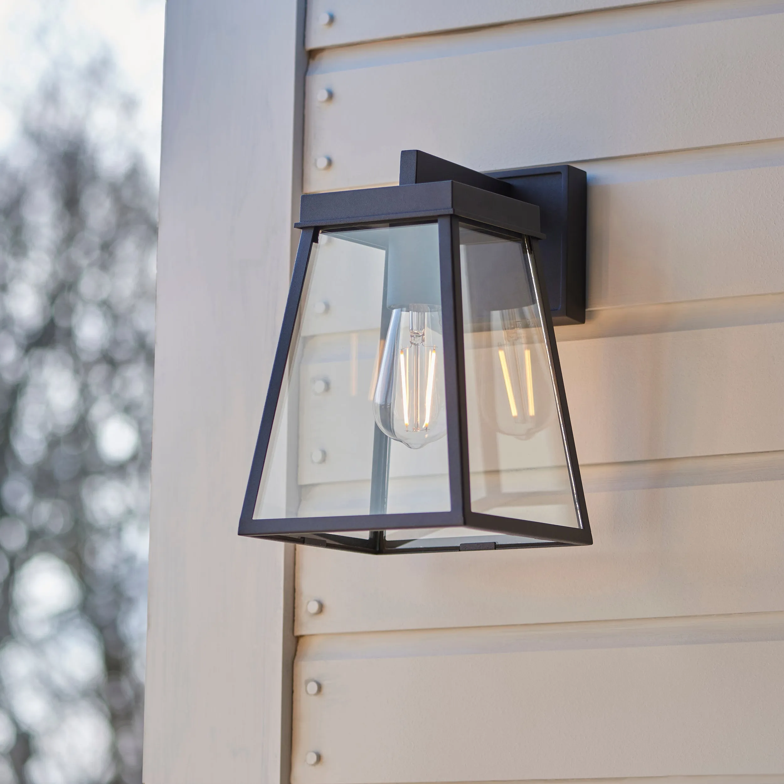 Amos Bentley Outdoor Wall Light Matt Black