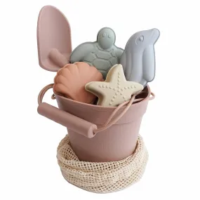 Beach Bucket with Personalized Shovel | Mauve