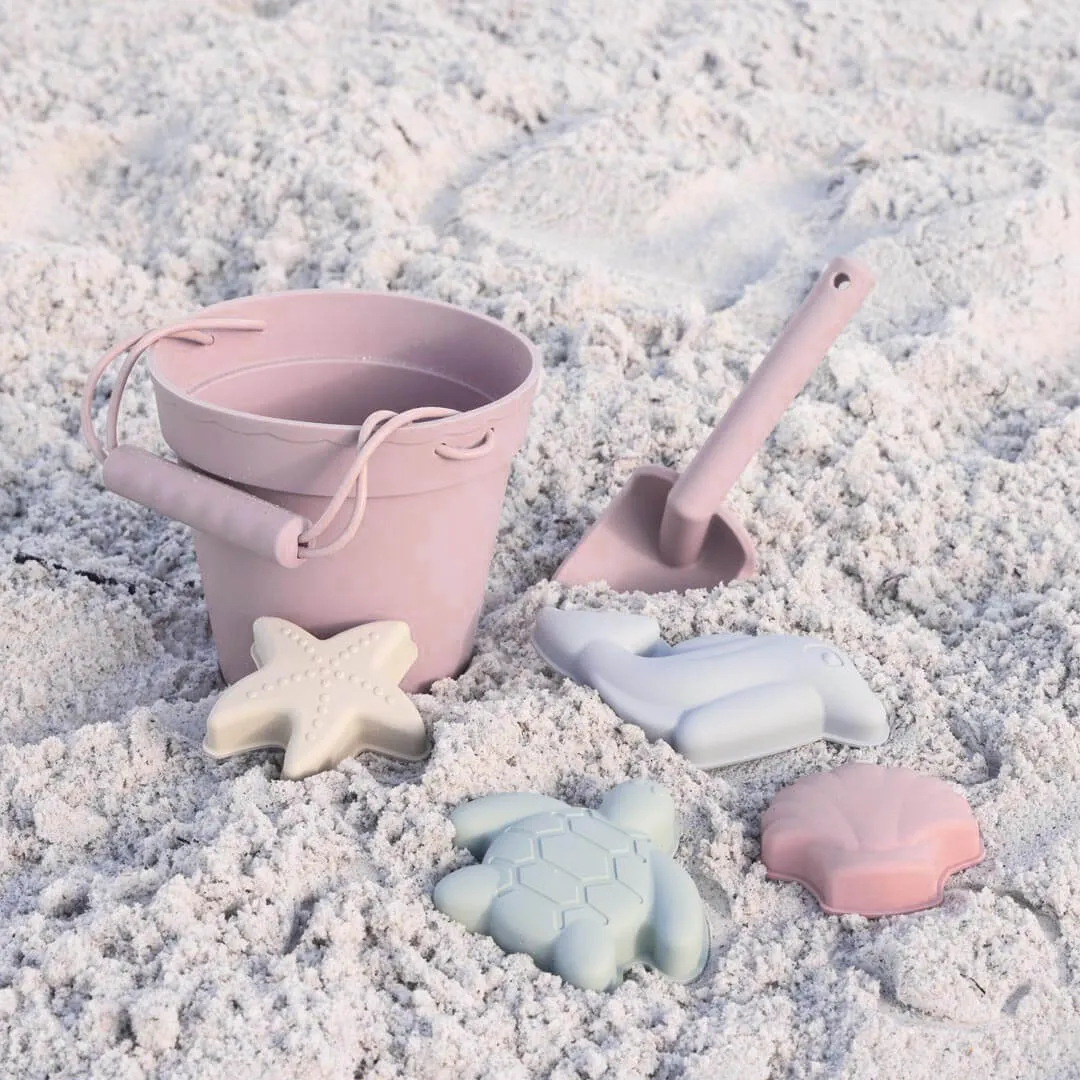 Beach Bucket with Personalized Shovel | Mauve