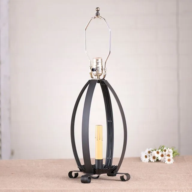 Betsy Ross Lamp Base in Kettle Black