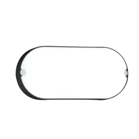 Black 9W LED Outdoor Bulkhead