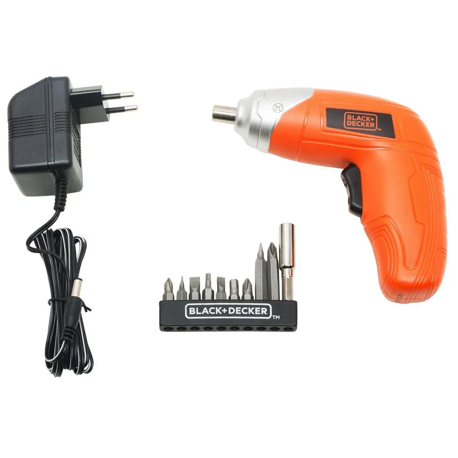 Black & Decker 3.6V NI-CD Screwdriver Blister Pack 10 Bits