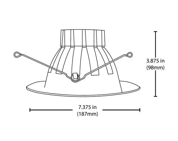 Black High-Output LED Recessed Downlight, 3000K- 5/6 Inch