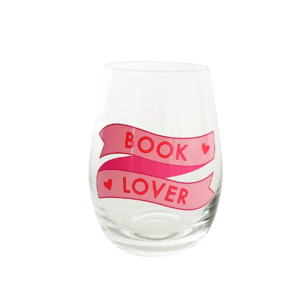 Book Club "Book Lover" Wine Glass