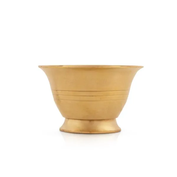 Brass Cup - 2 x 3 Inches 90 Gms | Brass Bowl/ Brass Vessel/ Small Brass Bowl for Pooja