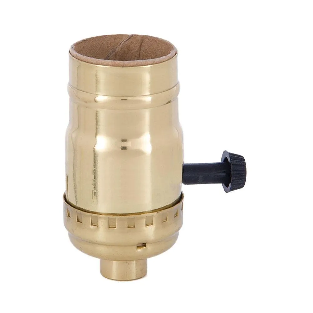 Brass Lamp Sockets, turn-knob