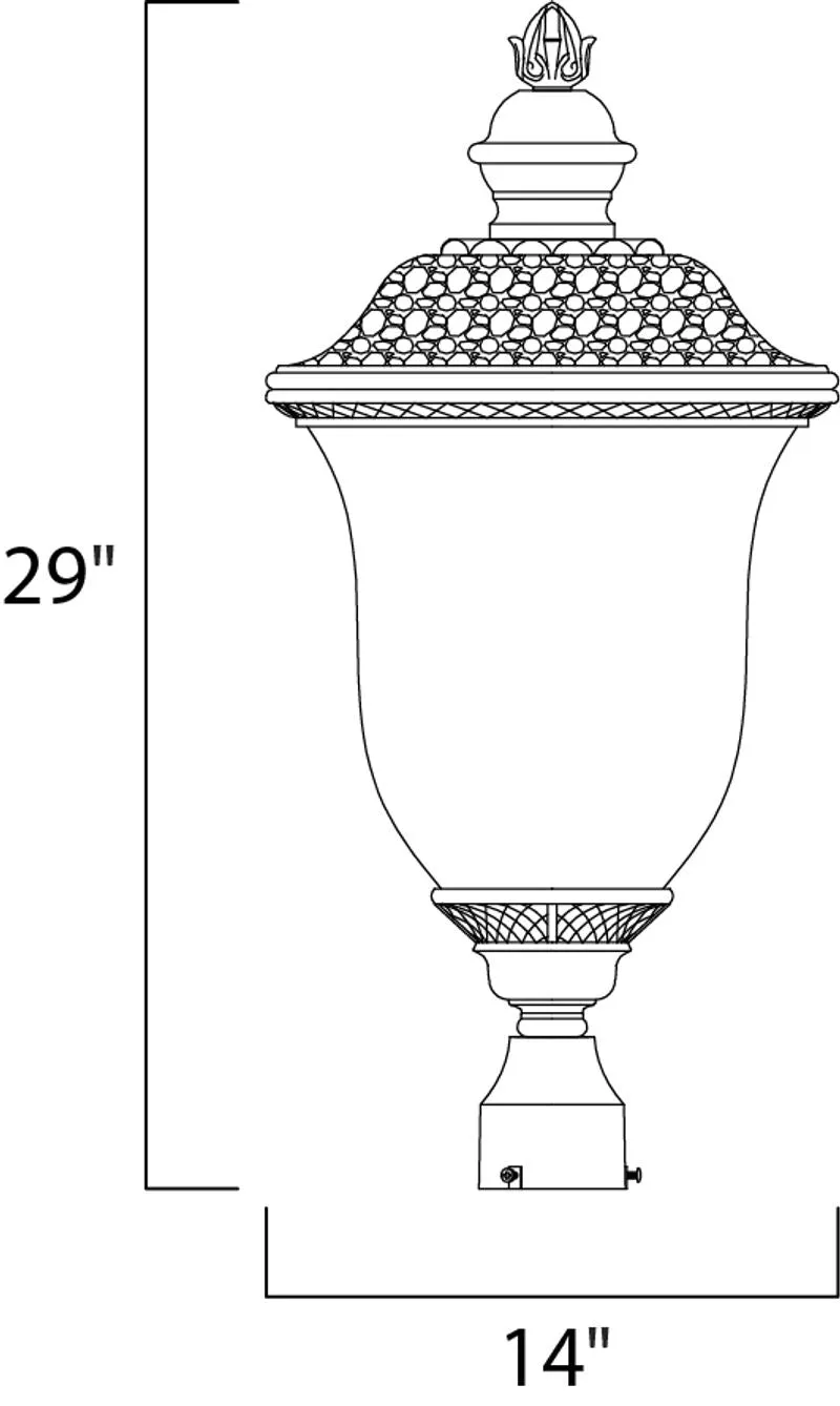 Carriage House DC Outdoor Pole/Post Mount