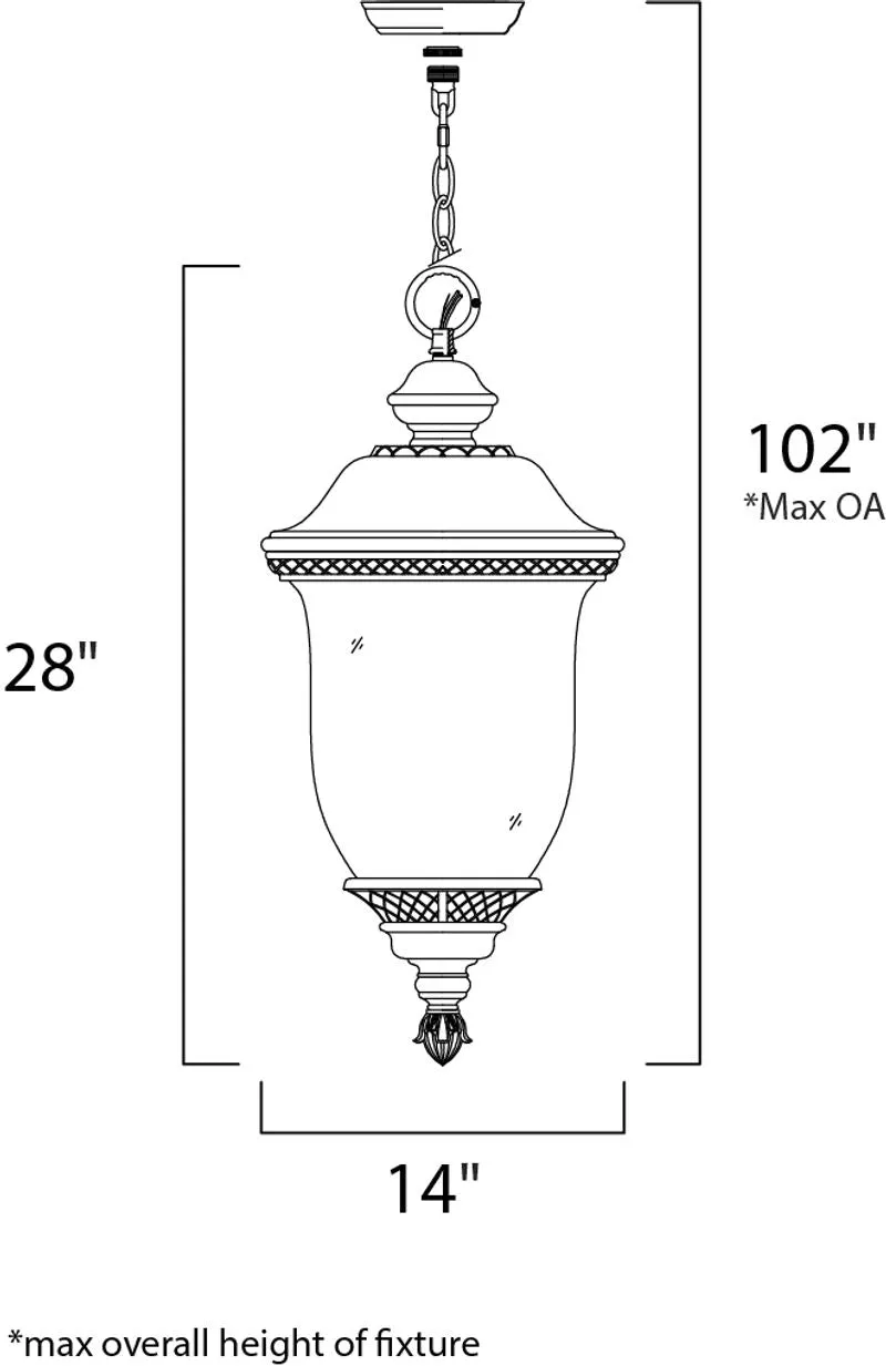 Carriage House VX Outdoor Hanging Lantern