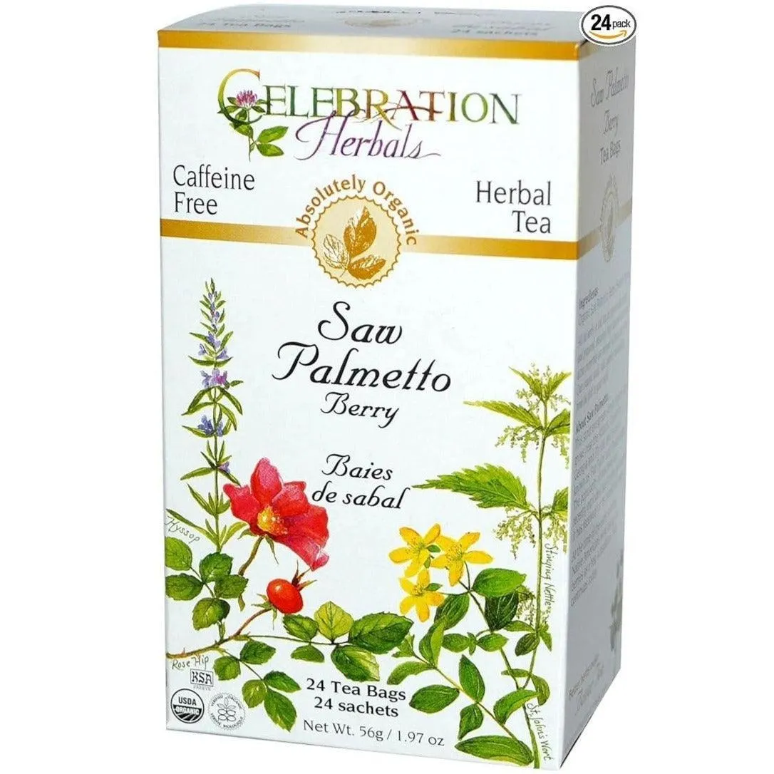 Celebration Herbals Saw Palmetto Berry Tea Organic (24 Tea Bags)