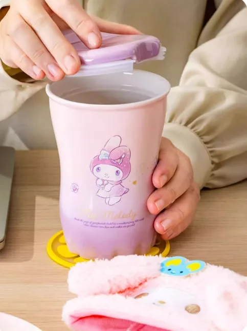 Ceramic Cup with Plush Cup Cover 370ml