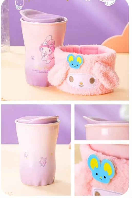 Ceramic Cup with Plush Cup Cover 370ml