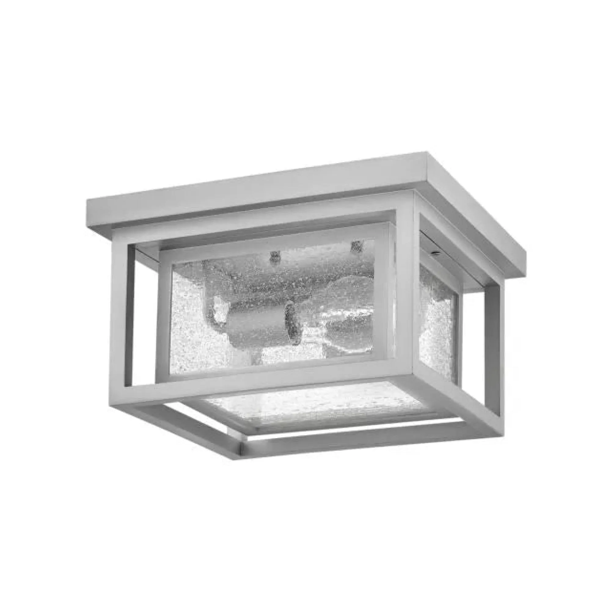 Clearwater Coastal Outdoor Flush Mount - Satin Nickel