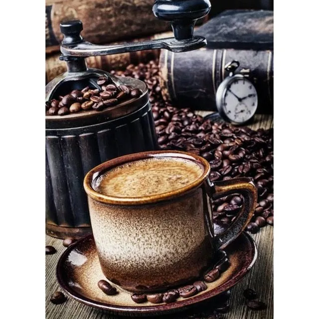 Coffee Lovers - 5d DIY Full Square drill Coffee Cup Diamond Paintings. 23 Delicious Designs to choose from!