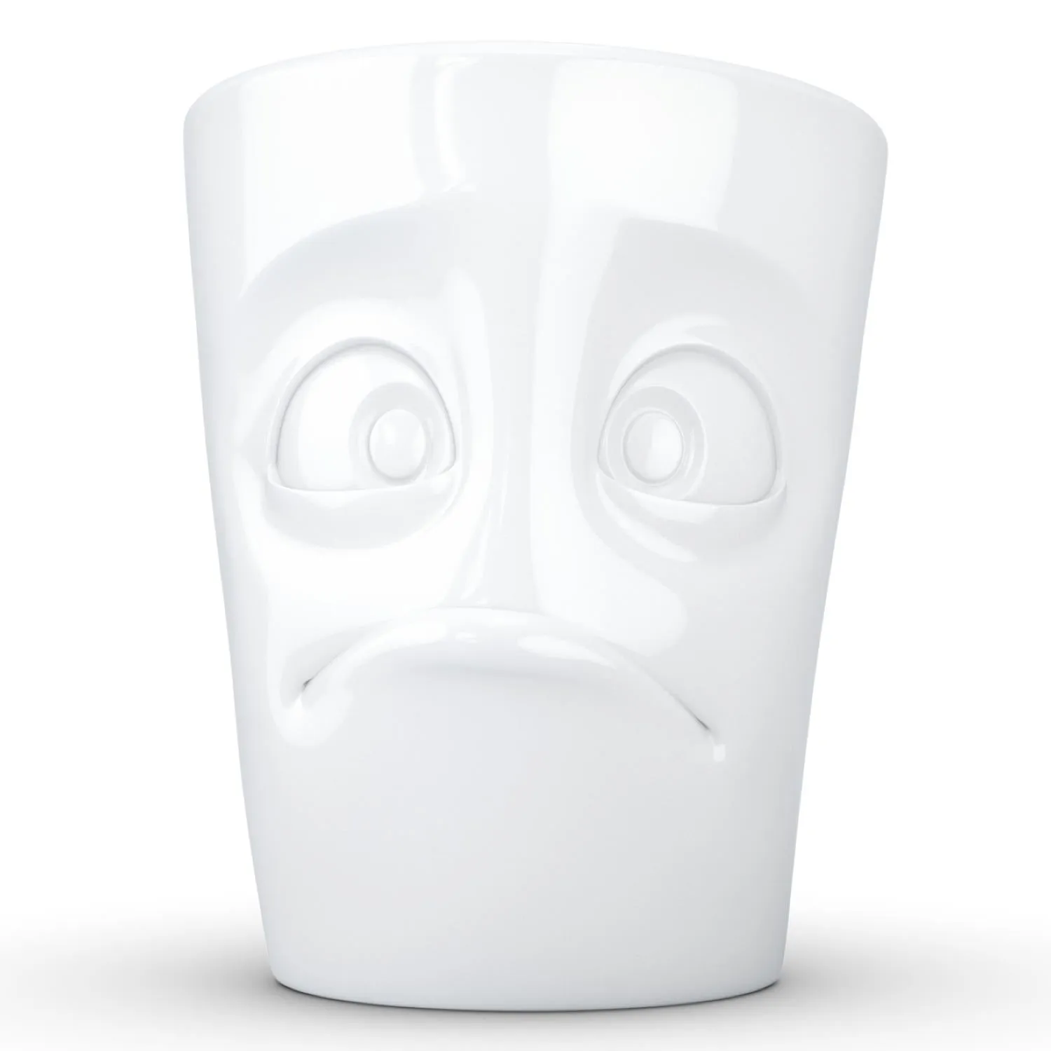 Coffee Mug with Handle, Baffled Face