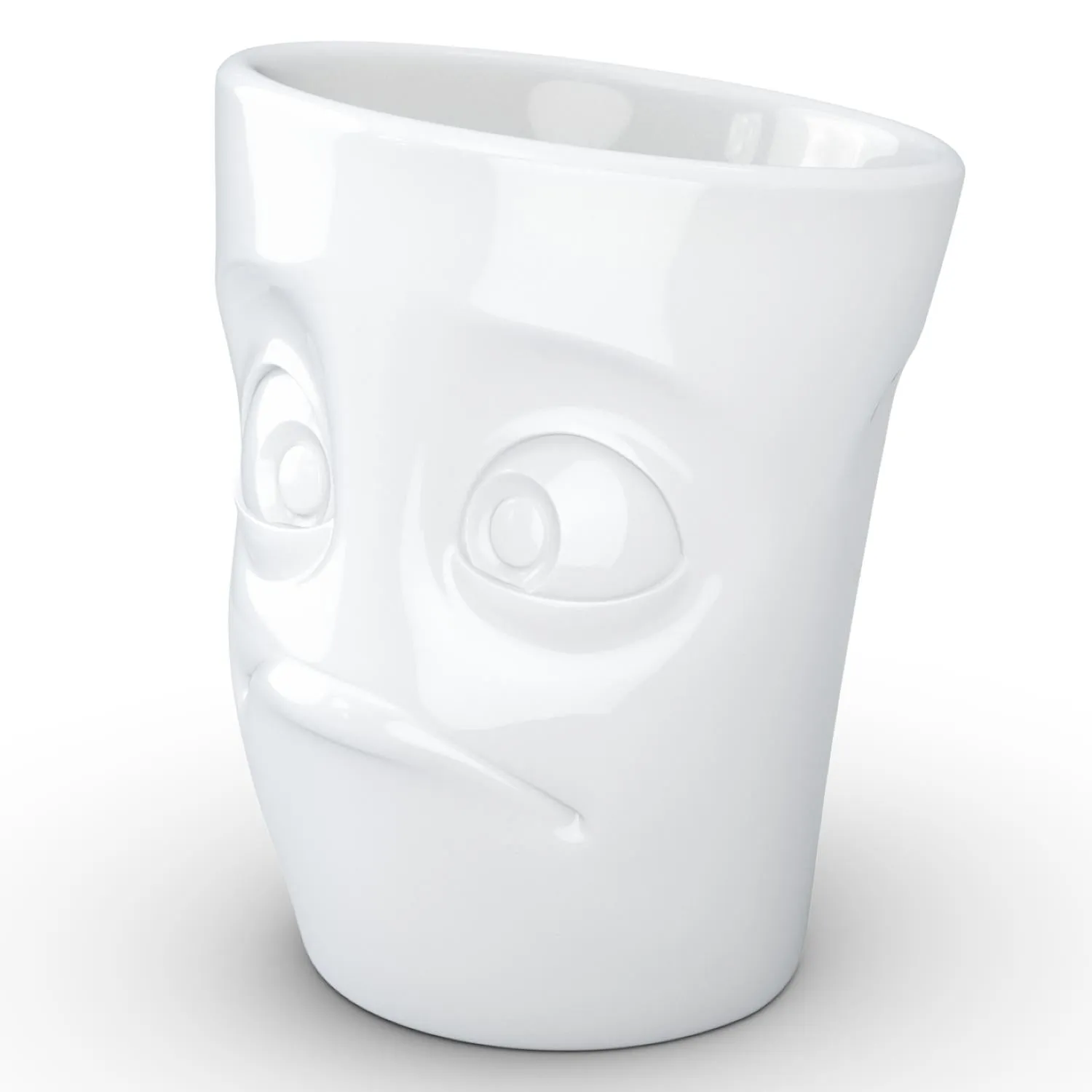 Coffee Mug with Handle, Baffled Face