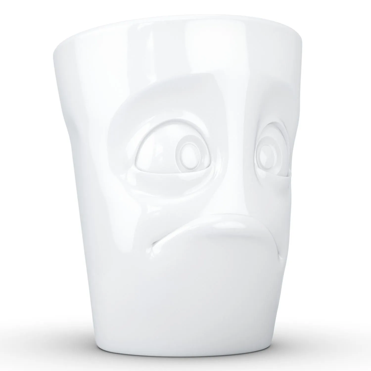 Coffee Mug with Handle, Baffled Face