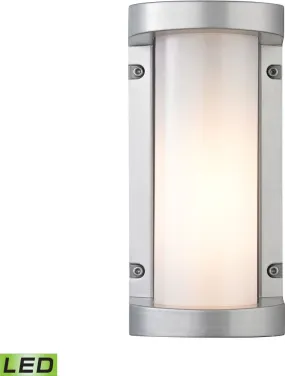 Colby 1 Light Outdoor Led Sconce In Matte Silver