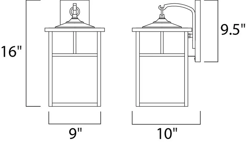 Coldwater E26 Outdoor Wall Sconce