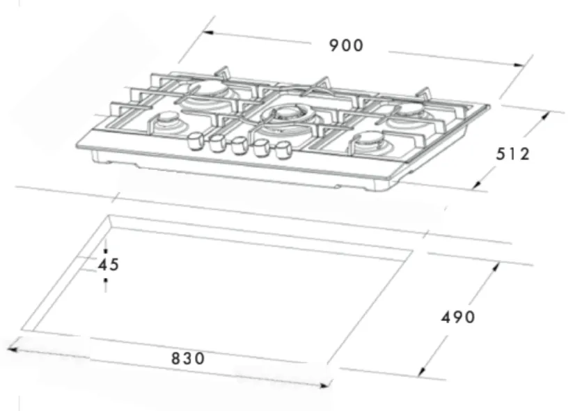 Complete Kitchen Appliance Package No.21   Euro Microwave