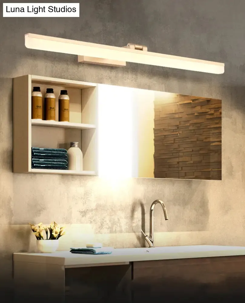 Contemporary LED Wall Vanity Sconce - Metal Design, Stylish Bathroom Lighting