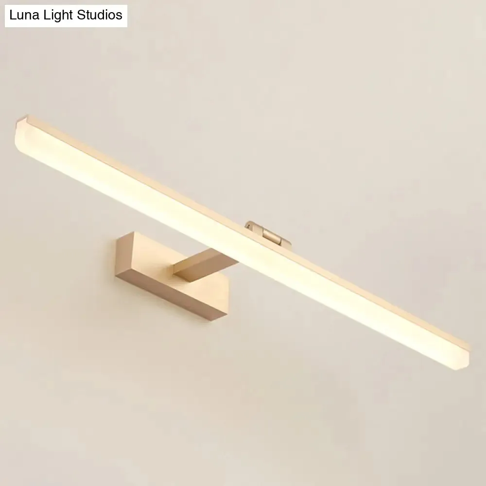 Contemporary LED Wall Vanity Sconce - Metal Design, Stylish Bathroom Lighting