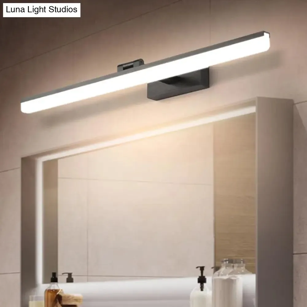 Contemporary LED Wall Vanity Sconce - Metal Design, Stylish Bathroom Lighting