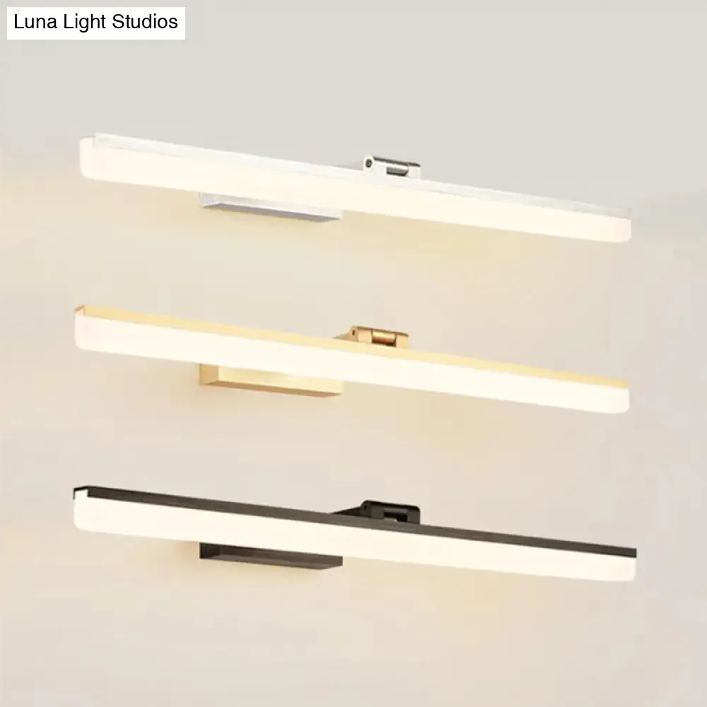 Contemporary LED Wall Vanity Sconce - Metal Design, Stylish Bathroom Lighting