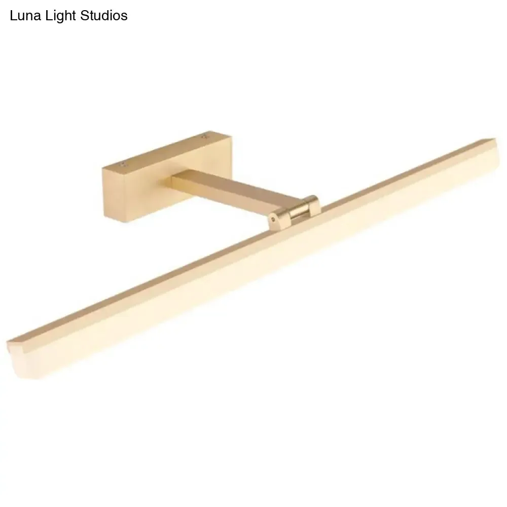 Contemporary LED Wall Vanity Sconce - Metal Design, Stylish Bathroom Lighting