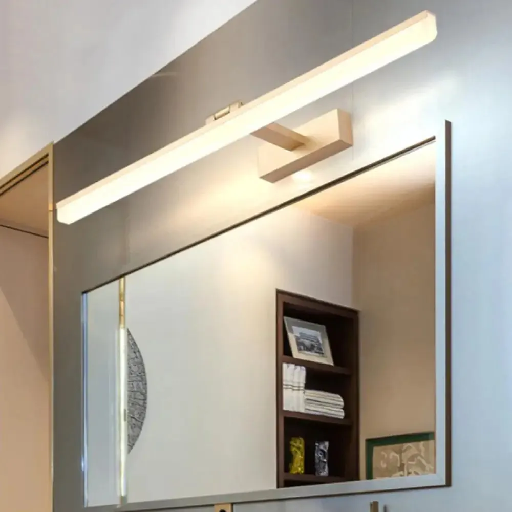 Contemporary LED Wall Vanity Sconce - Metal Design, Stylish Bathroom Lighting