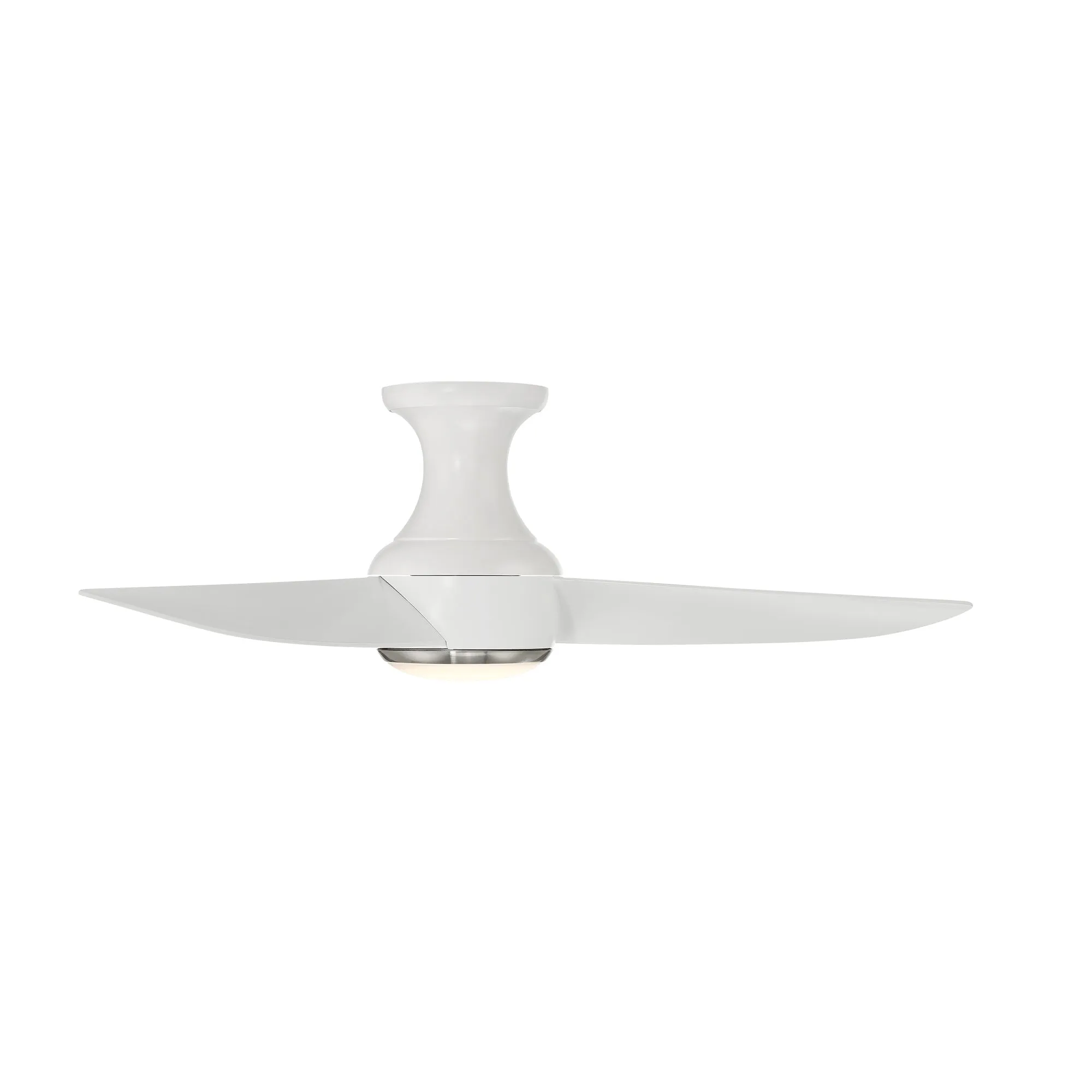 Corona Indoor/Outdoor 3-Blade 44" Smart Flush Mount Ceiling Fan with LED Light Kit and Remote Control