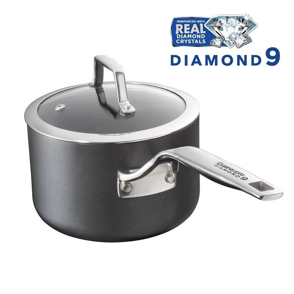 Cuisine::pro Diamond 9 Hard Anodised Non-Stick Saucepan 16 x 10cm